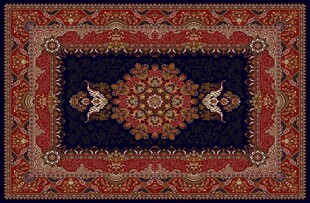 传统精美花纹地毯图案