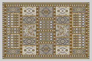 复古几何图案精美地毯