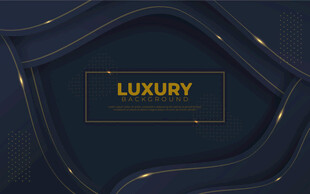 蓝金矢量抽象背景