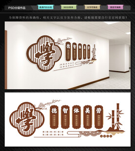 五育并举文化墙