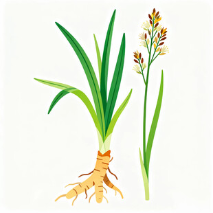 知母矢量插画素材