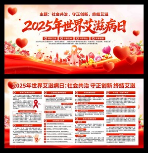 2025年世界艾滋病日展板