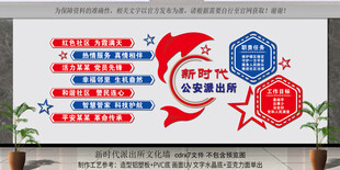 社区警务文化墙展示