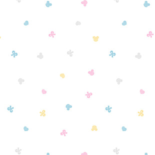 刺绣风小熊蝴蝶结