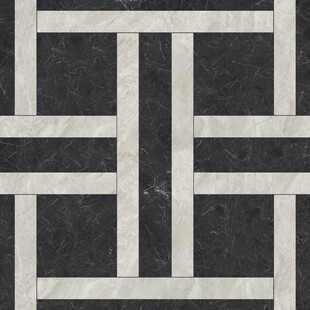 几何黑白拼接瓷砖花砖图案