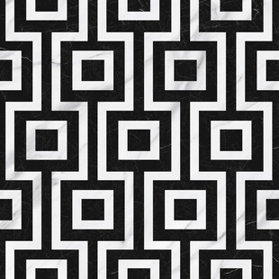 黑白几何方形重复图案