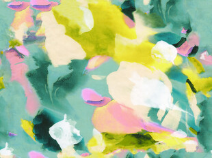 抽象多彩花卉图案背景