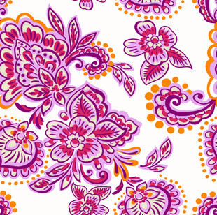 绚丽花卉图案