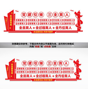 党建引领文化墙