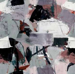 抽象艺术风格的多彩画作