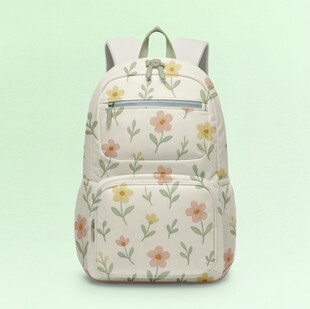 日系小花背包样机展示