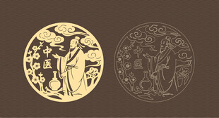 古典圆形图案设计元素