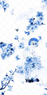 青花瓷花鸟图案