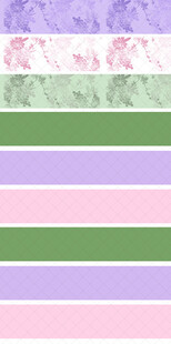 多彩条纹花卉图案背景