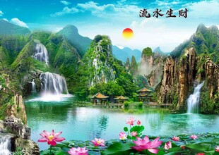 山水间的诗意美景