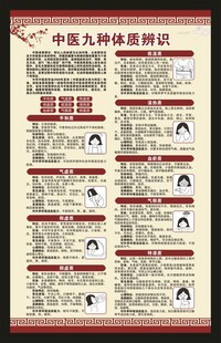 中医体质辨识海报