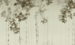 新中式水墨竹子竹林背景墙