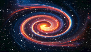 绚丽旋涡星空吊顶