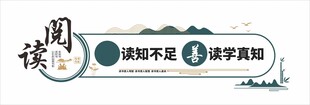 学校阅读室文化墙