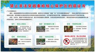 禁止非法穿越秦岭核心保护区