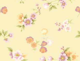 淡雅花卉图案背景