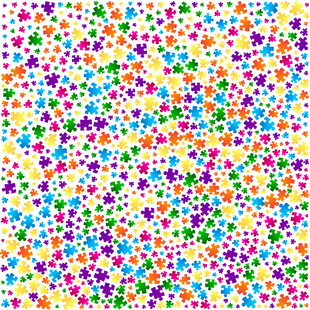 时尚拼图背景矢量素材