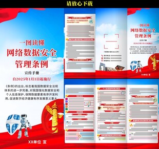 网络数据安全管理条例三折页