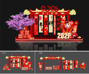 2026年马年吉祥美陈设计