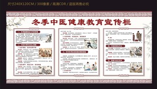 冬季中医健康教育宣传栏