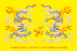 双龙戏珠彩龙浮雕龙包装龙标签龙