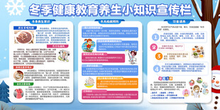 冬季健康教育宣传栏
