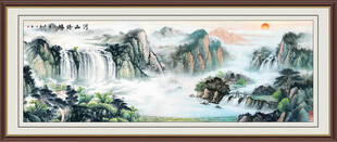 聚宝盆风水画 客厅风水画