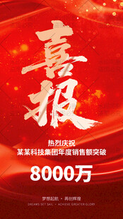 喜报海报