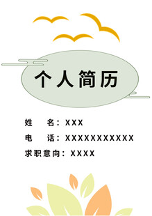 简约个人简历模板