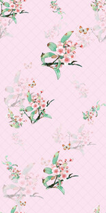 粉色花卉图案背景