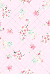 粉色花卉图案背景
