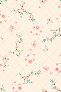 粉色花卉图案背景纹理