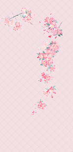 粉色樱花装饰背景图