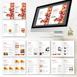 企业画册indesign模板