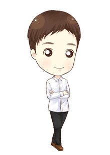 帅气卡通男士Q版头像精细分层