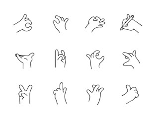 多样手势图案集合