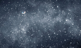 灰色浩瀚星空宇宙背景