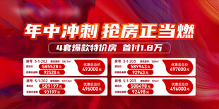 年中冲刺购房优惠海报