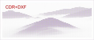 山峦远景图镂空铝单板