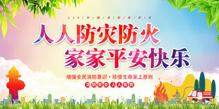 社区消防安全展板