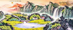 山水国画风景图