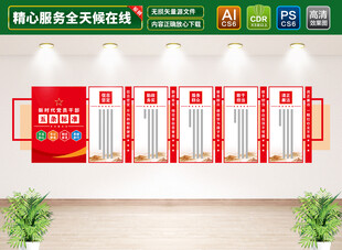 五好党员干部文化墙