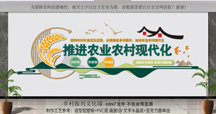 推进农业农村现代化宣传图
