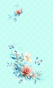 清新花卉图案背景