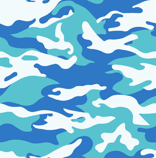 蓝白迷彩图案纹理背景